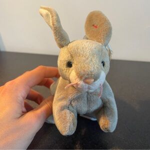 3/$12! Ty Beanie Baby - Nibbly the Bunny Rabbit - MWMT!